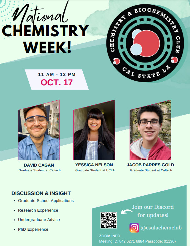 Chemistry and Biochemistry Club Cal State LA